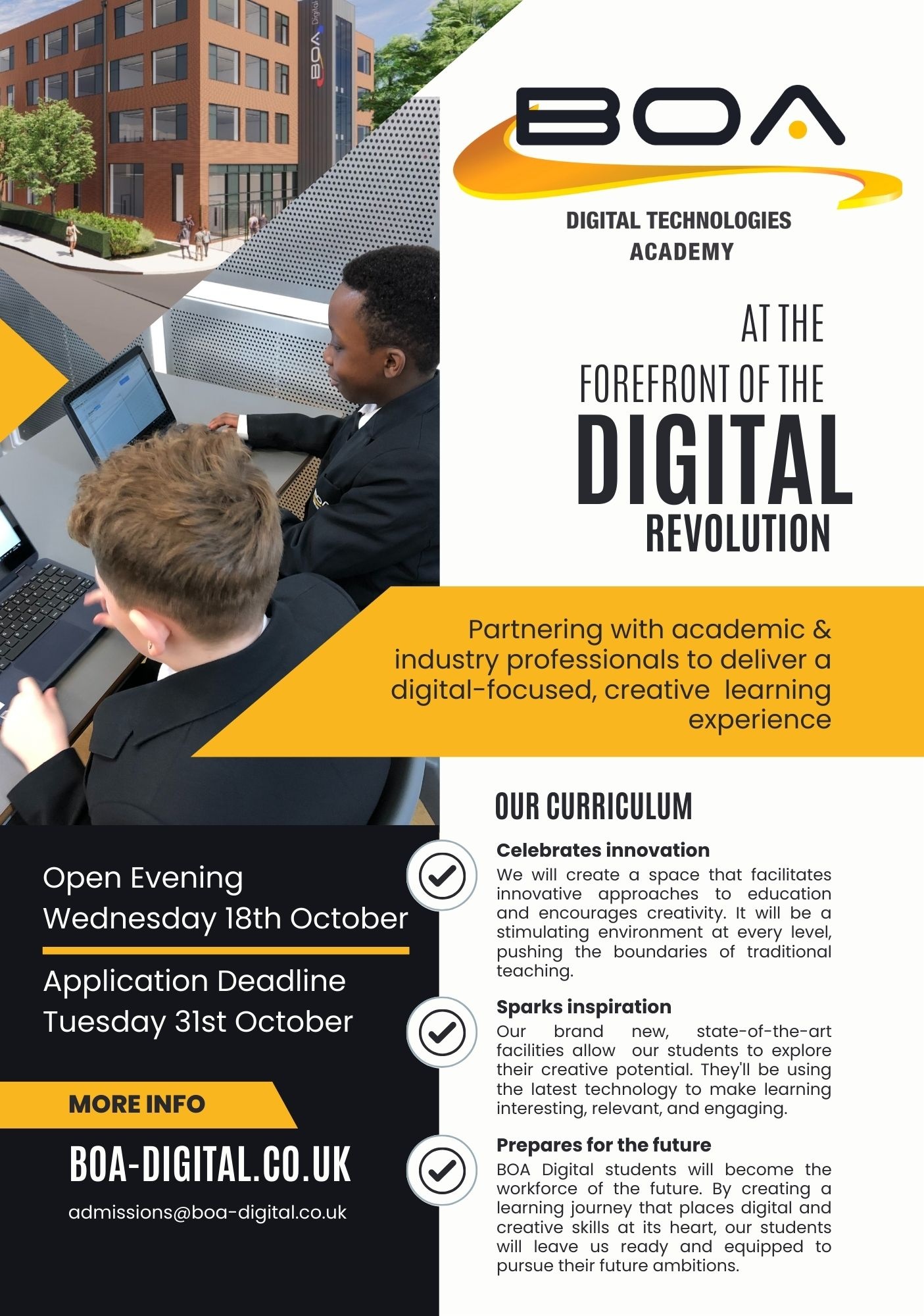 BOA Digital Open Days (2024 Entry)